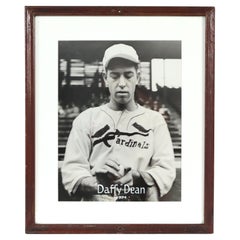 1936 Gerahmte Baseballspieler Paul Daffy Dean Originalfotografie
