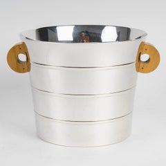 Seau à glace à champagne et pichet Epsilon en argent sterling Jean E. Puiforcat, 1936