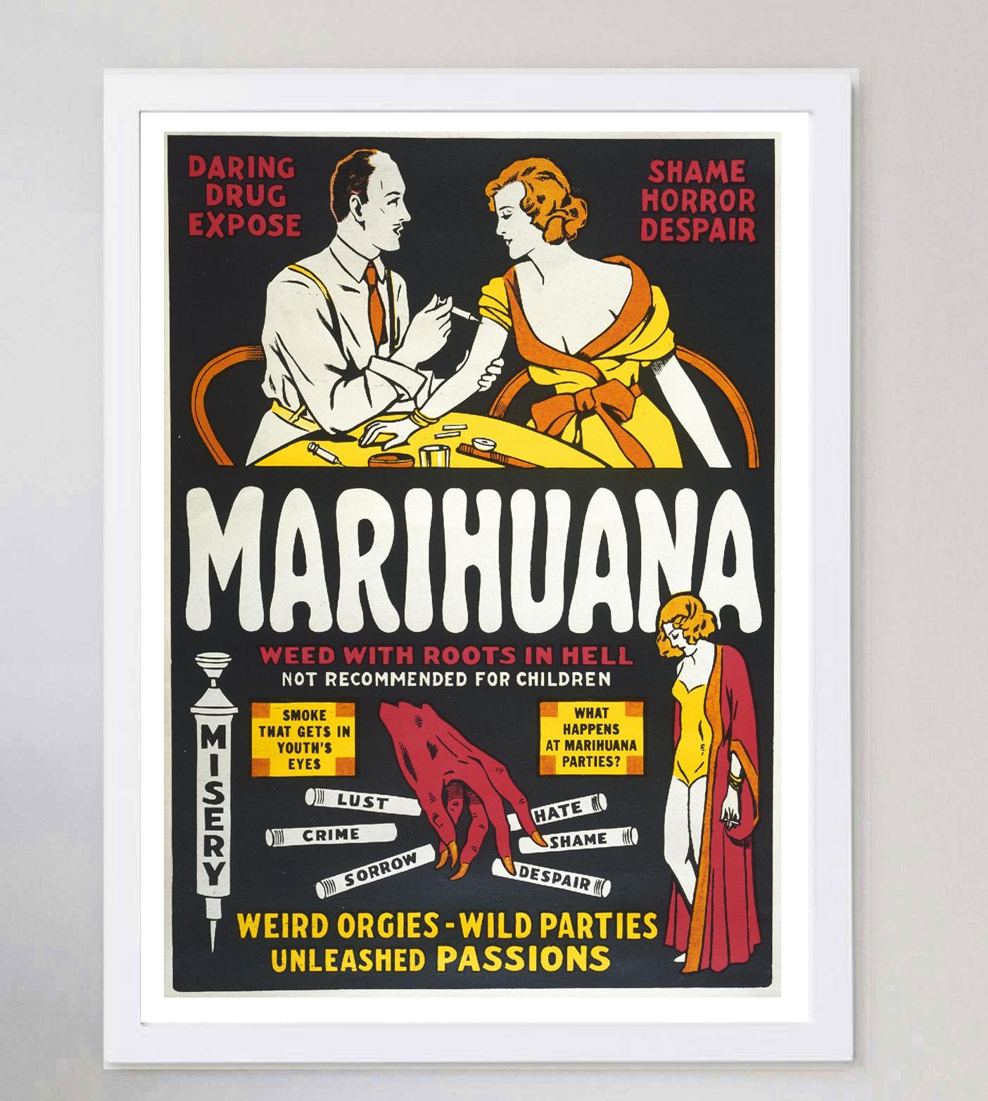 American 1936 Marihuana Original Vintage Poster For Sale