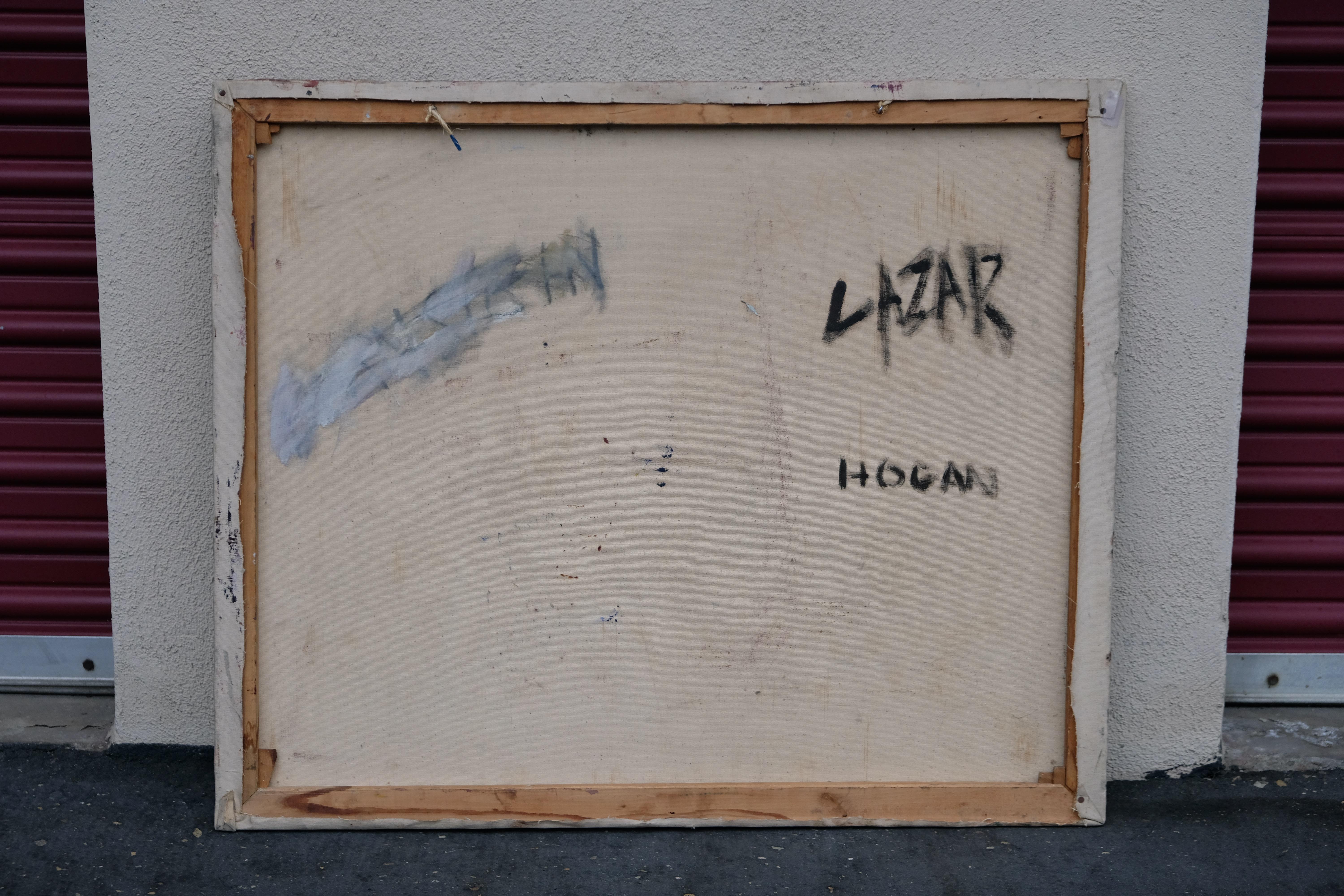 1936 Modernist Painting by Lazar Hogan For Sale 1