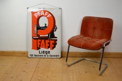 1936 Porcelain Advertising Sign for Sewing Machines Pfaff