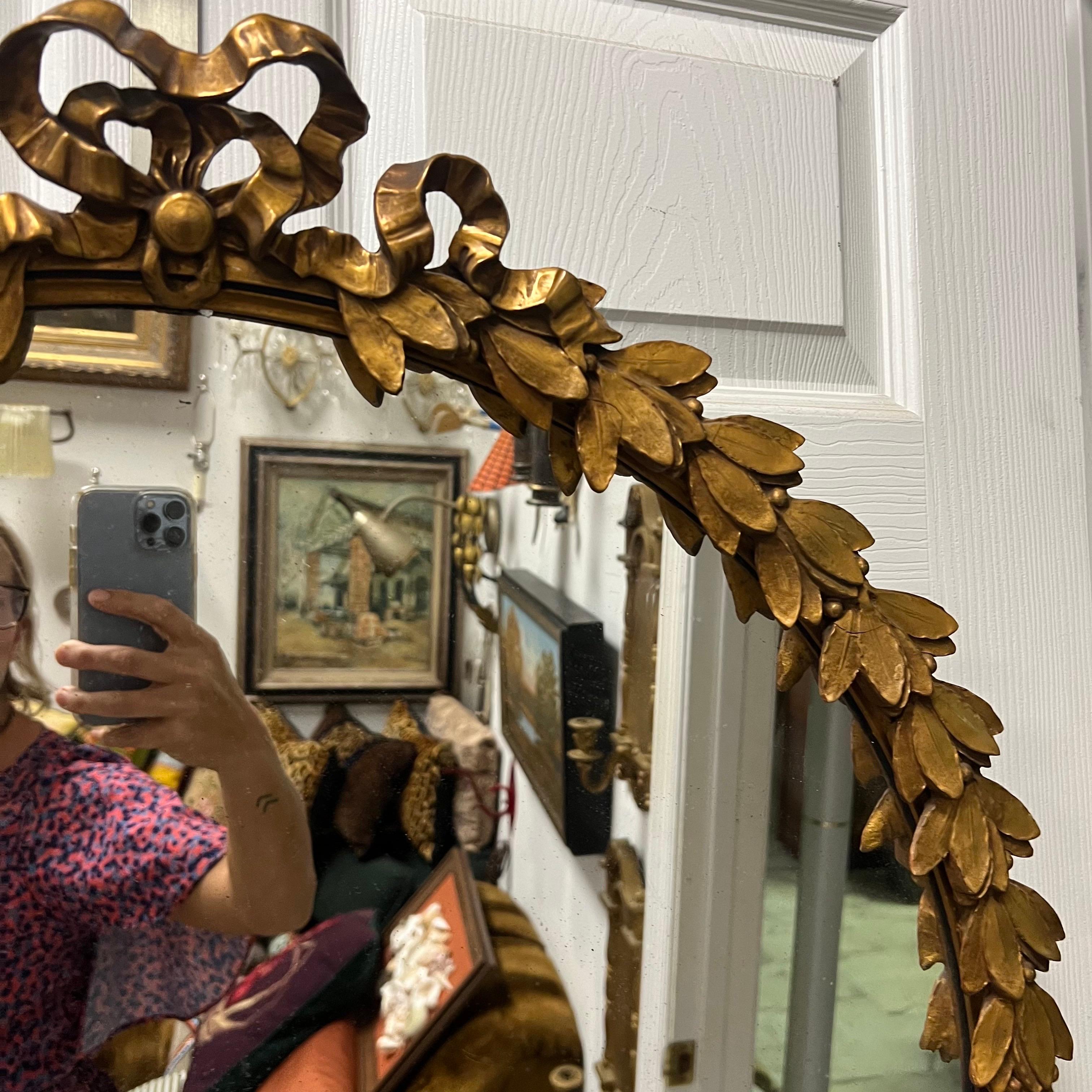 American 1936 Round Bow Mirror For Sale