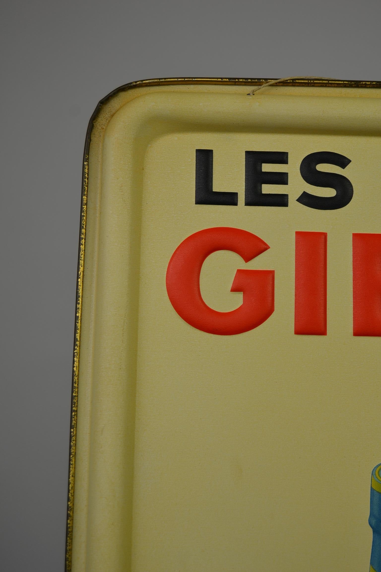 1936 Tin Sign for Les Portos Gibson, Appetizer Drink 3