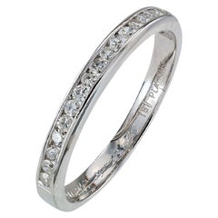 1936 Vintage Diamond Platinum Half Eternity Ring