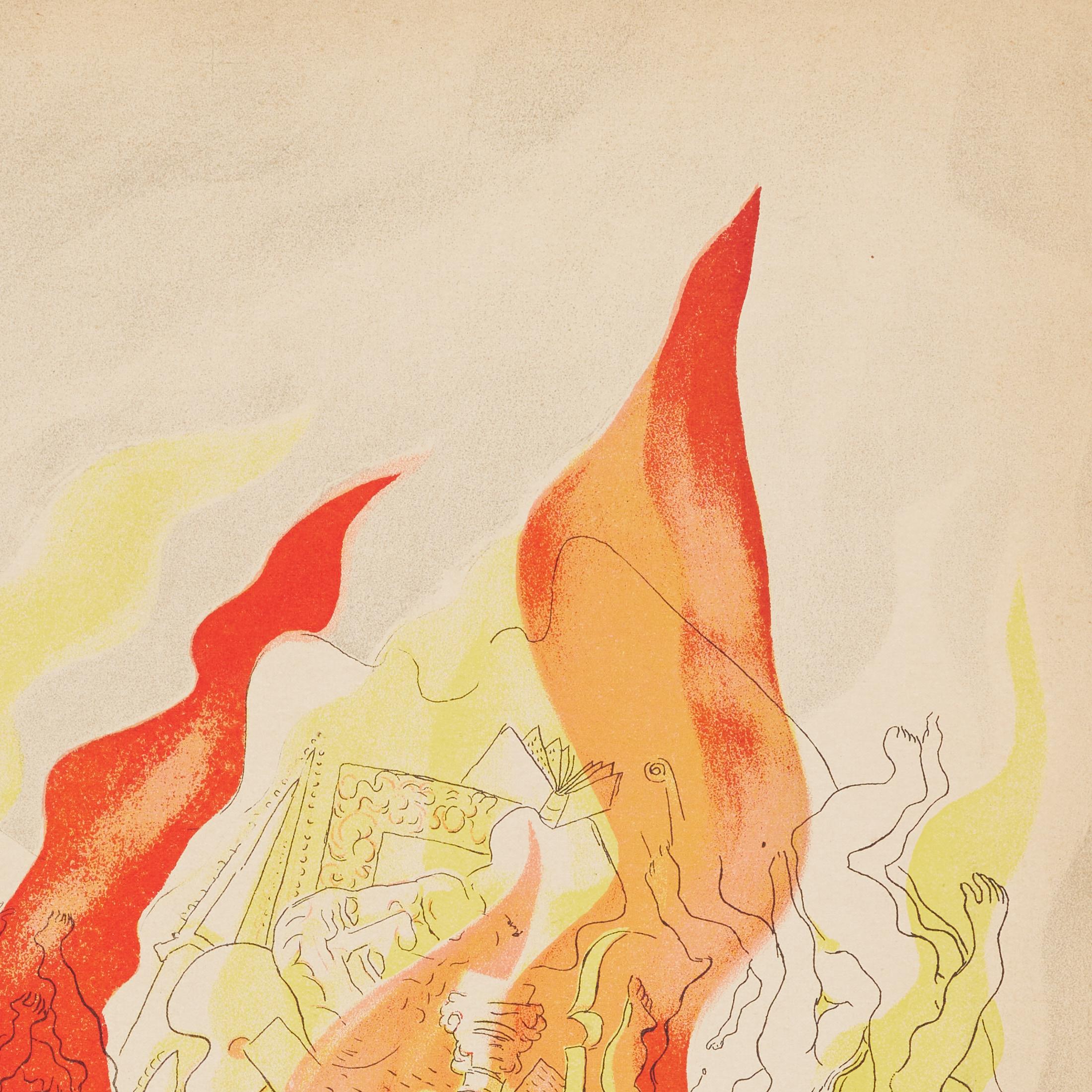 1937 Abraham Rattner – Colour Lithograph for Verve Vol. I, Plate-Signed en venta 4