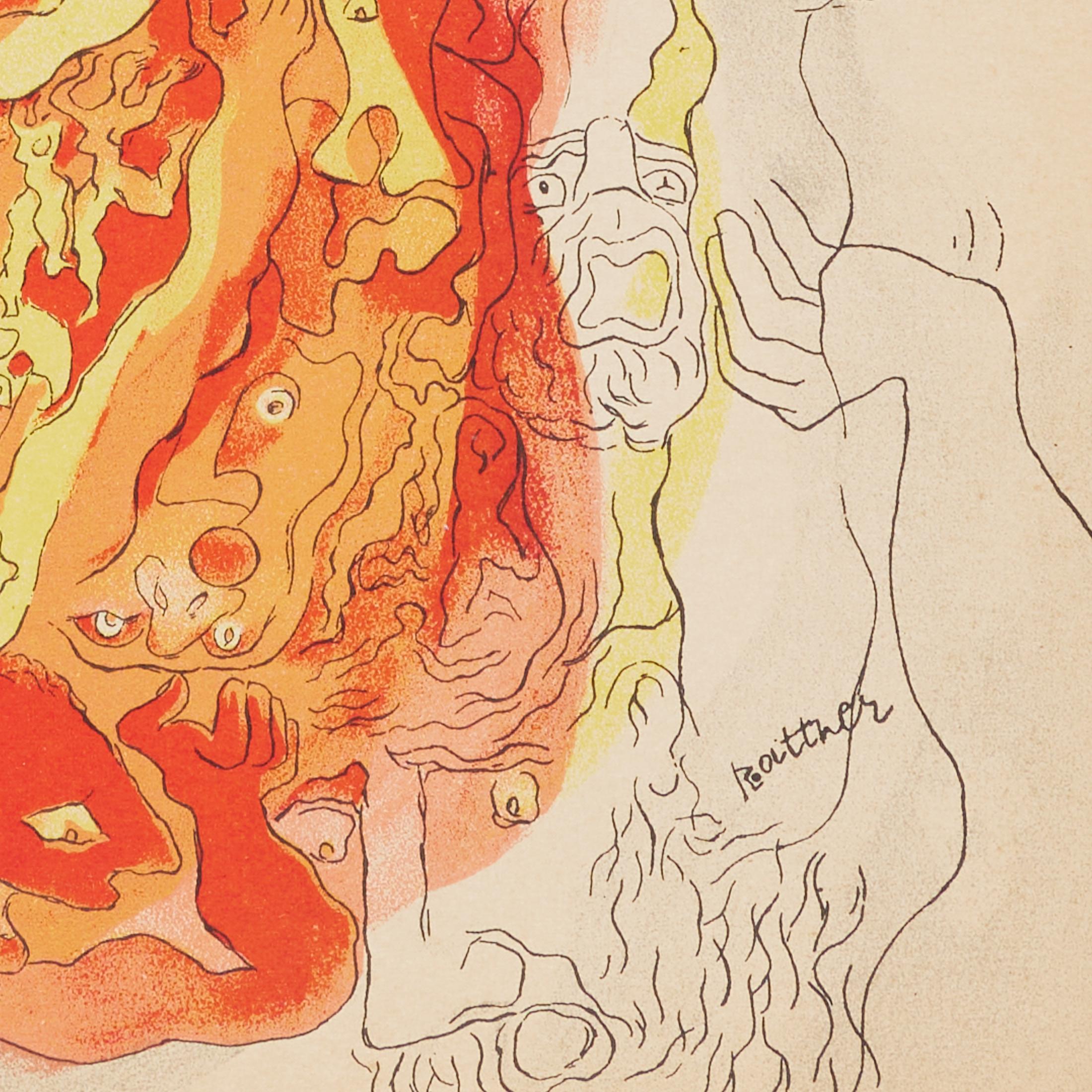 1937 Abraham Rattner – Colour Lithograph for Verve Vol. I, Plate-Signed en venta 5