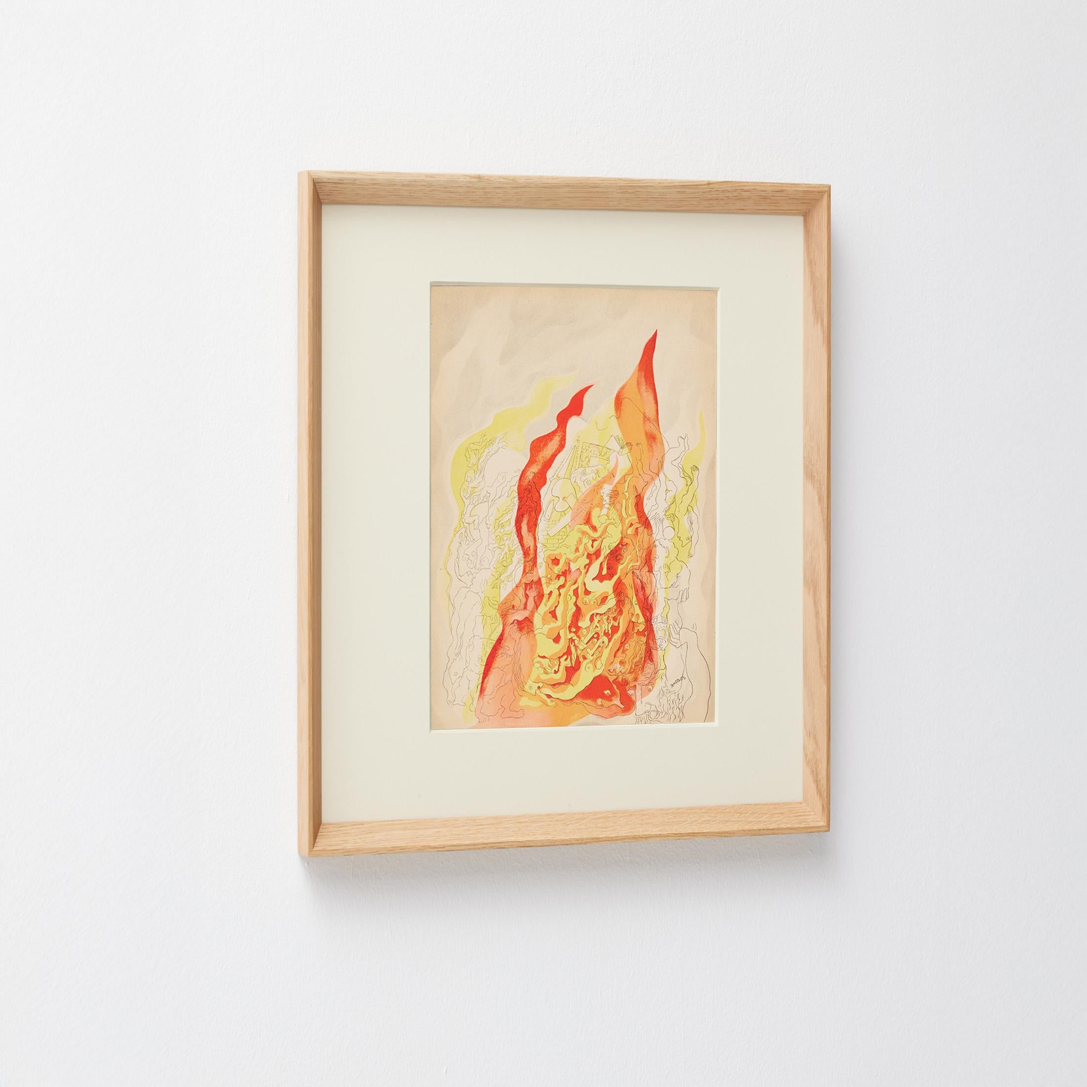1937 Abraham Rattner – Colour Lithograph for Verve Vol. I, Plate-Signed Moderno de mediados de siglo en venta