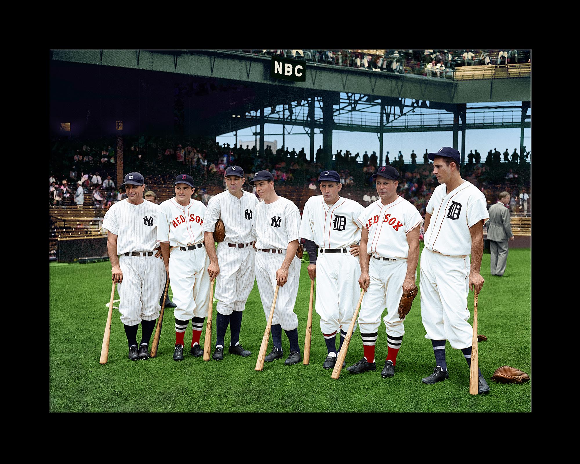 1937 American League's All-Star Players, after American Realist Photo In Excellent Condition For Sale In Fairhope, AL