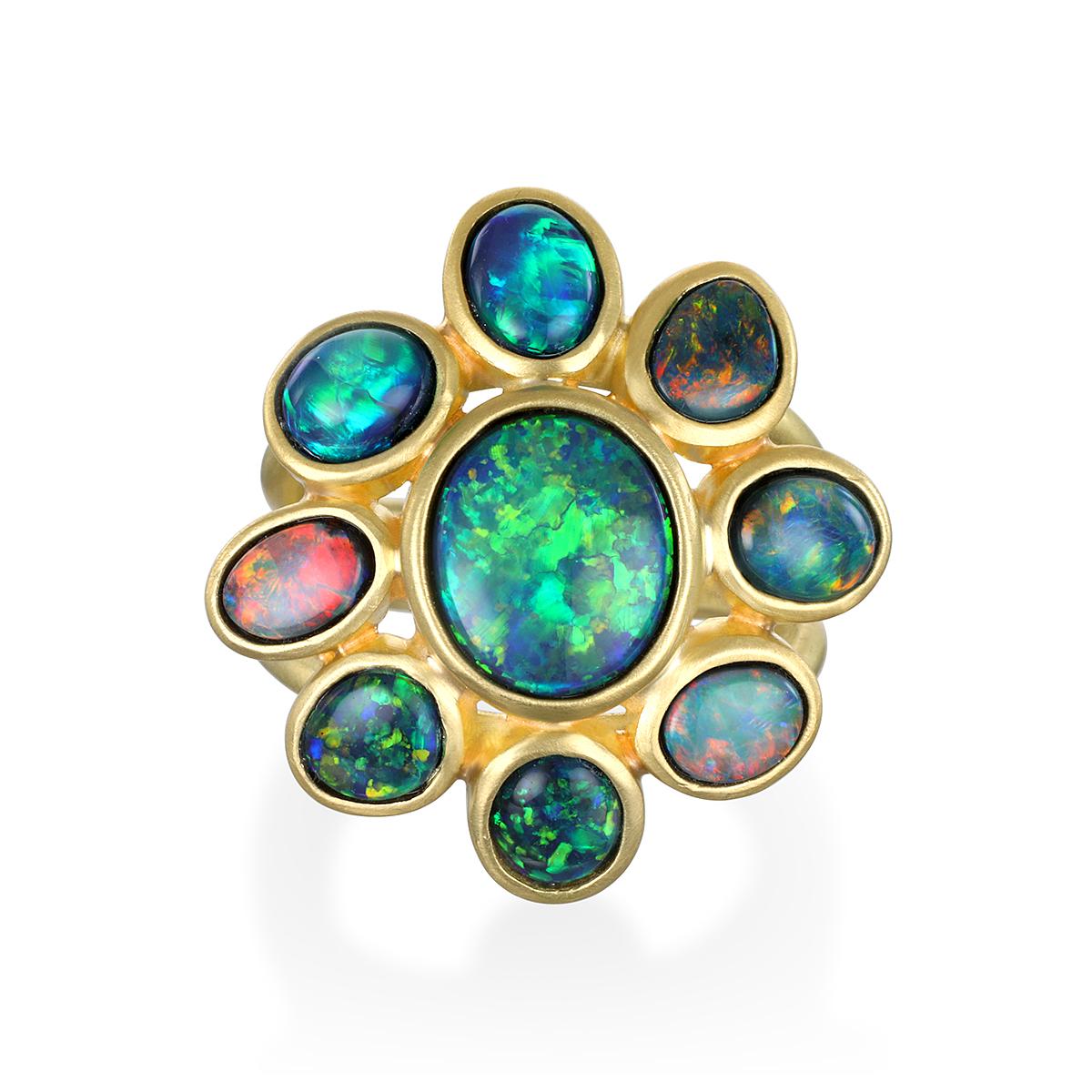 19.37 Karat Corcoran Field Lightning Ridge Kristall Opal 5