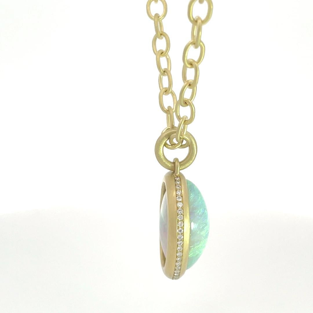 19.37 Karat Corcoran Field Lightning Ridge Kristall Opal (Ovalschliff)