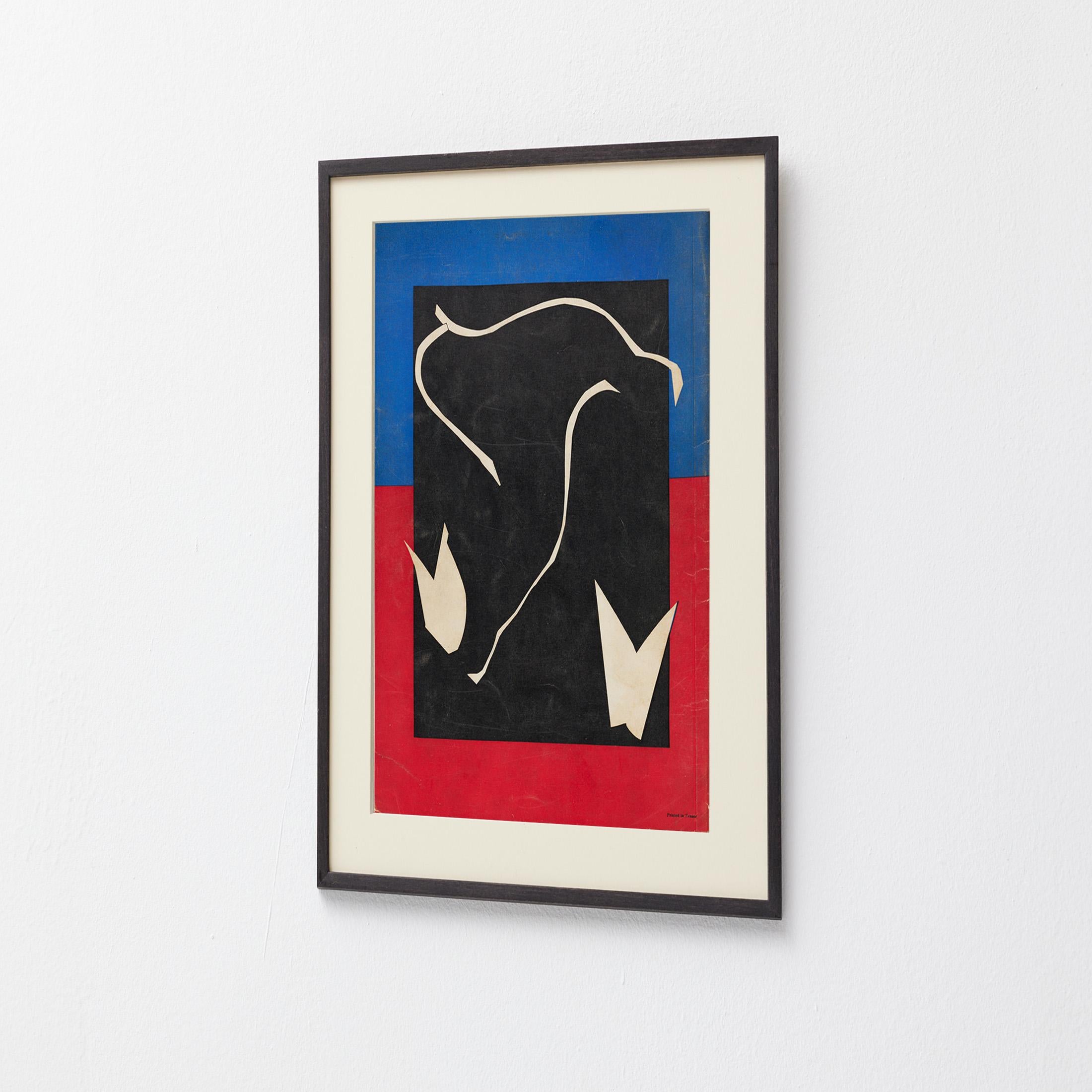 1937 Henri Matisse — Back Cover Lithograph for Verve Vol. I (Cut-Out Design) Español en venta