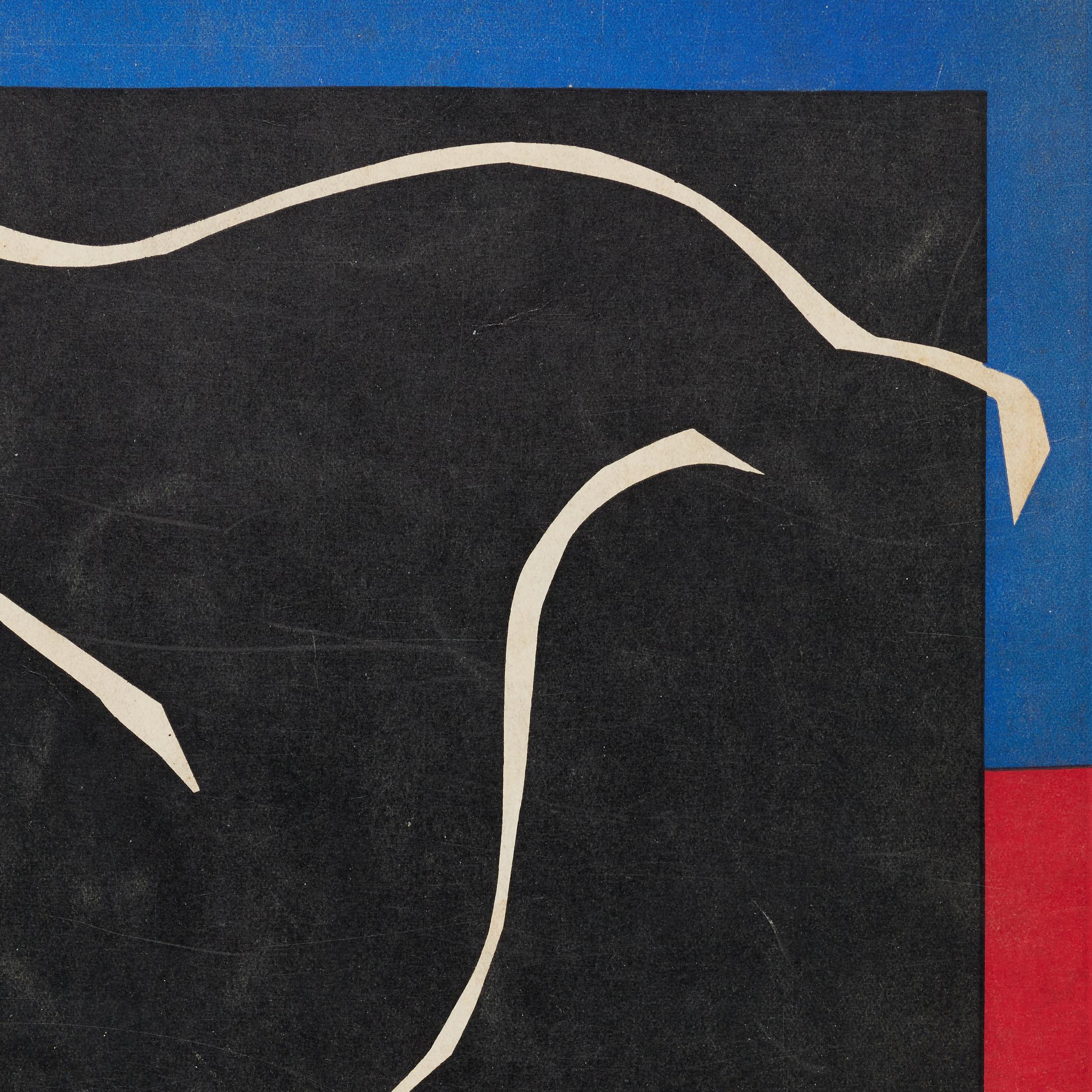 1937 Henri Matisse — Back Cover Lithograph for Verve Vol. I (Cut-Out Design) en venta 1