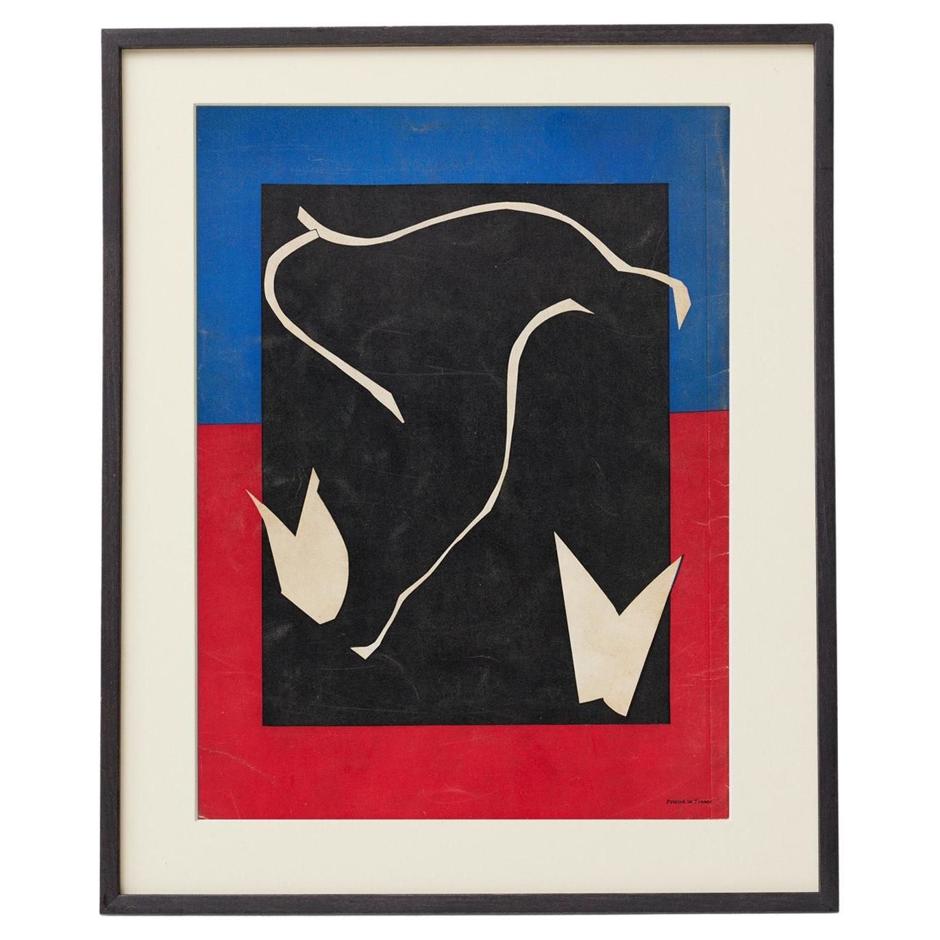 1937 Henri Matisse — Back Cover Lithograph for Verve Vol. I (Cut-Out Design)