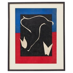 1937 Henri Matisse — Back Cover Lithograph for Verve Vol. I (Cut-Out Design)