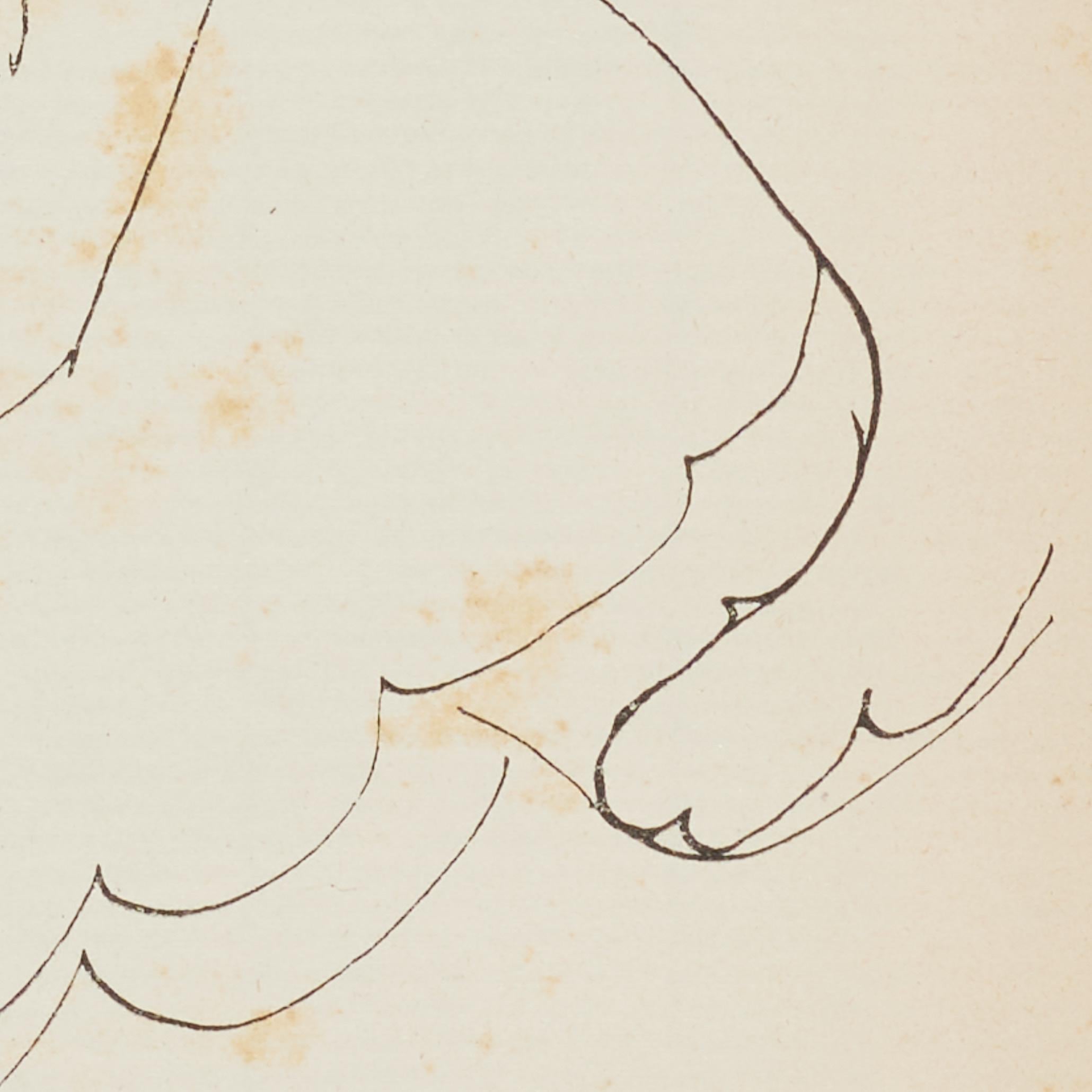 1937 Matisse Fine-Line Portrait III — Heliogravure from Verve, Museum-Framed mediados del siglo XX en venta