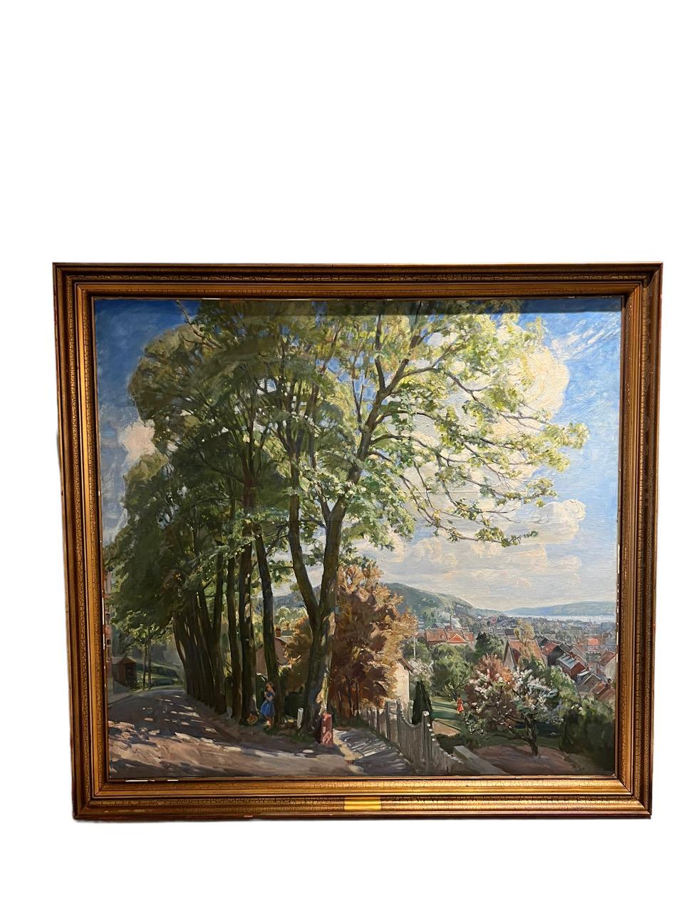 1937, Oil on Canvas by Carl Forup '1883-1939' For Sale 5
