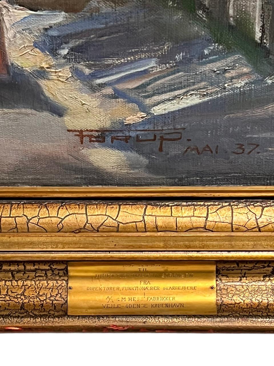 1937, Öl auf Leinwand von Carl Forup '1883-1939' im Angebot 7