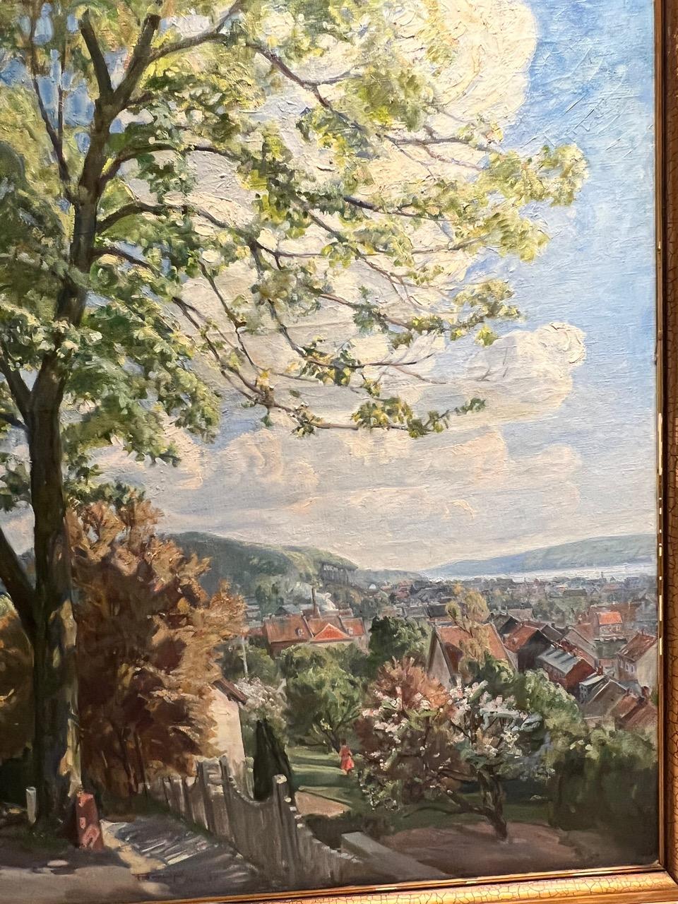 1937, Oil on Canvas by Carl Forup '1883-1939' For Sale 9