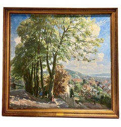 1937, huile sur toile de Carl Forup '1883-1939'
