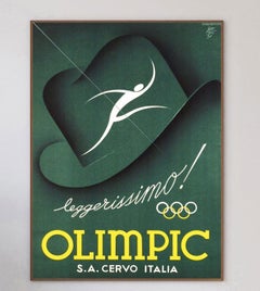 1937 Olimpic Italia Original Vintage Poster