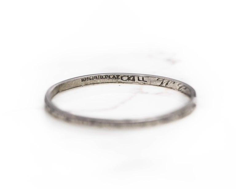 1937 Platinum Ultra Thin Wedding Band at 1stDibs thin wedding bands