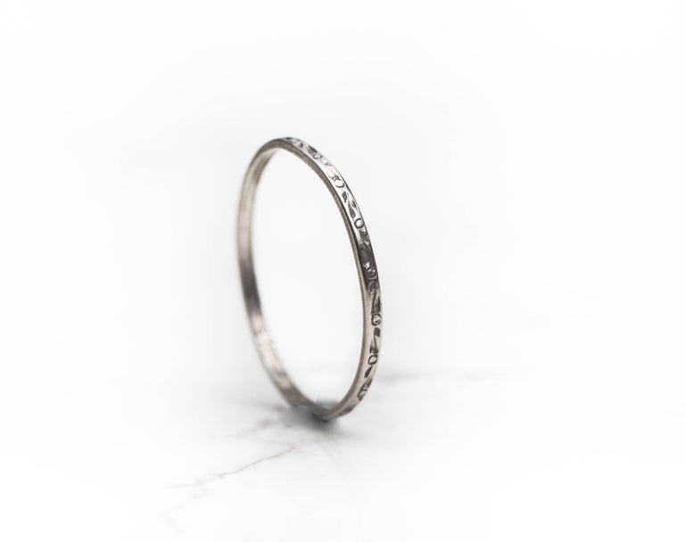1937 Platinum Ultra Thin Wedding Band at 1stDibs thin wedding bands