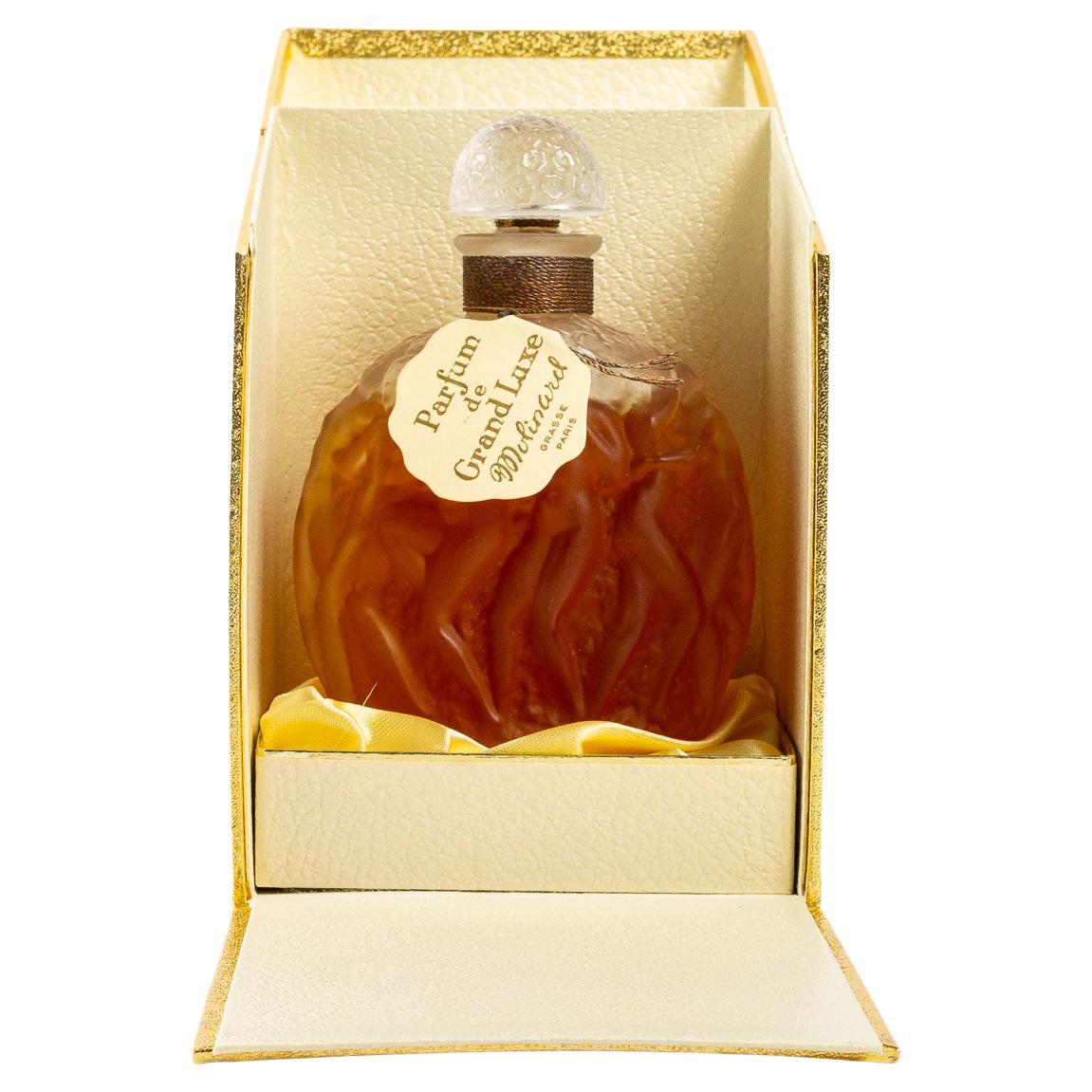 1937 Rene Lalique Calendal Perfume Bottle for Molinard Glass Full Sealed Boxed