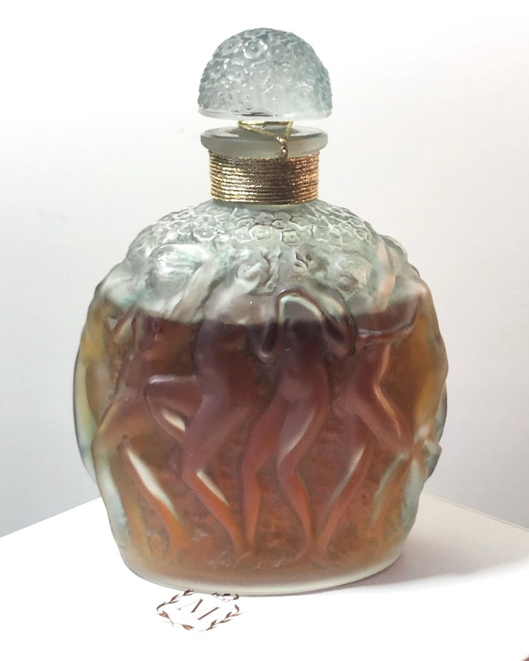 1937 Rene Lalique Calendal Perfume Bottle for Molinard Glass Sealed ...