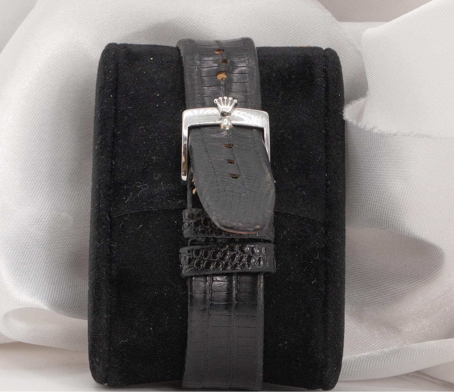 1937 Rolex Ref 3647 Very Rare Antique Manual Wind Watch In Fair Condition For Sale In Houston, TX