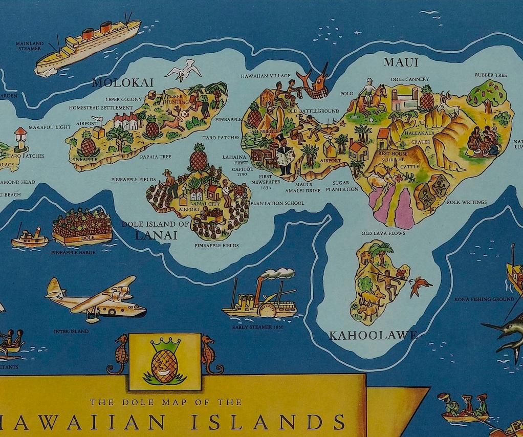 American 1937 Hawaii Map 