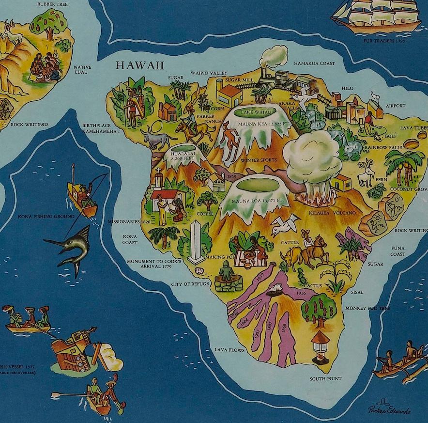 1937 Hawaii Map 
