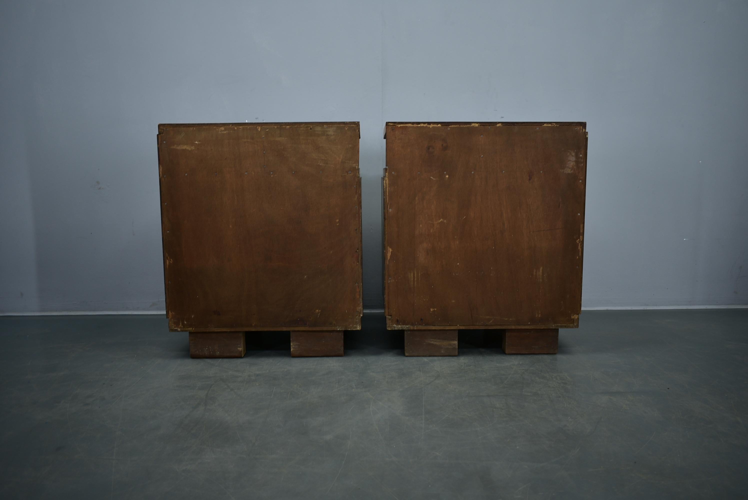 1937s Pair of Art Deco Bedside Tables, Czechoslovakia For Sale 5