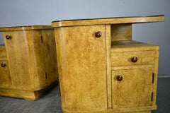 1937s Pair of Art Deco Bedside Tables, Czechoslovakia