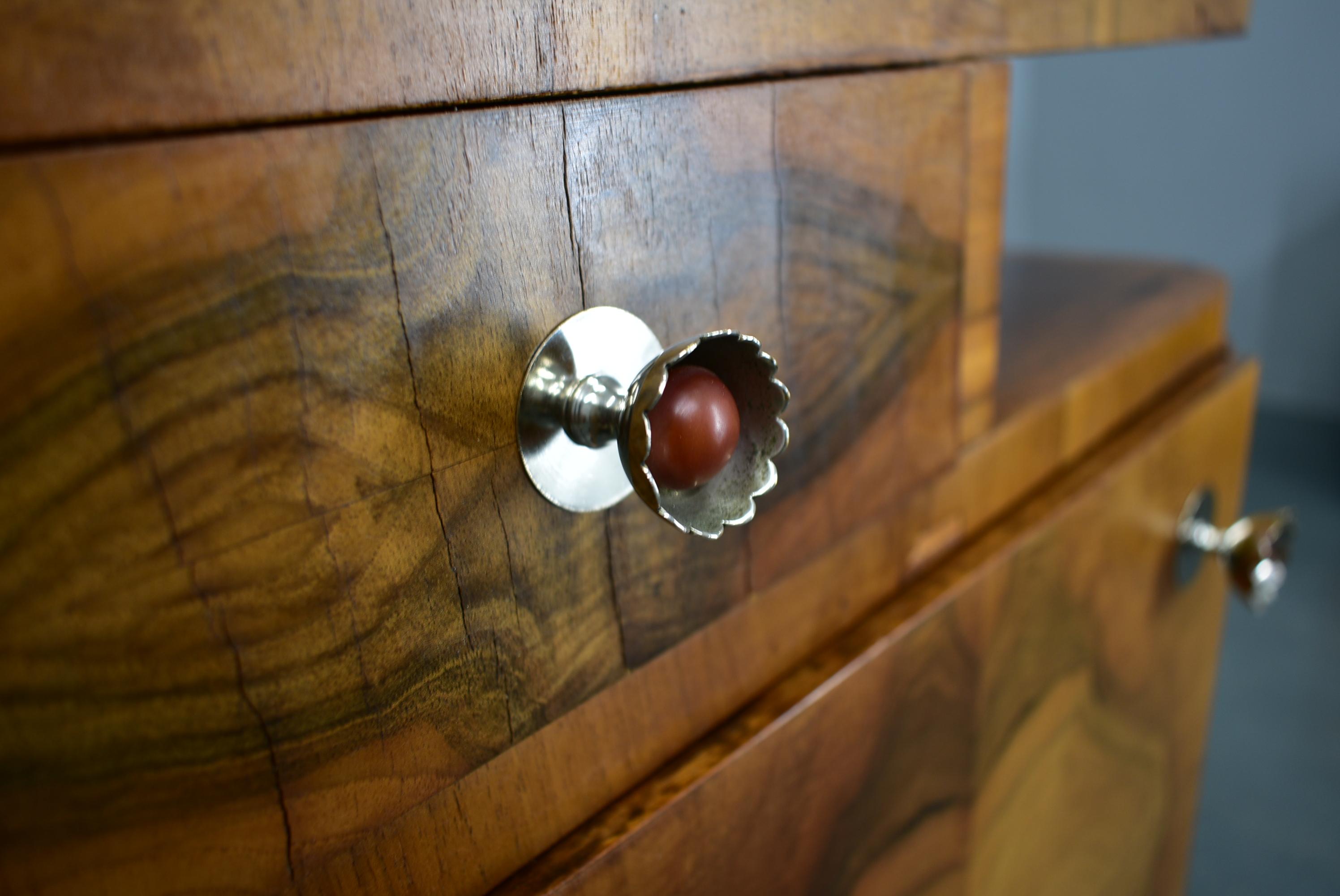1937s Pair of Art Deco Bedside Tables, Czechoslovakia In Good Condition For Sale In Praha, CZ