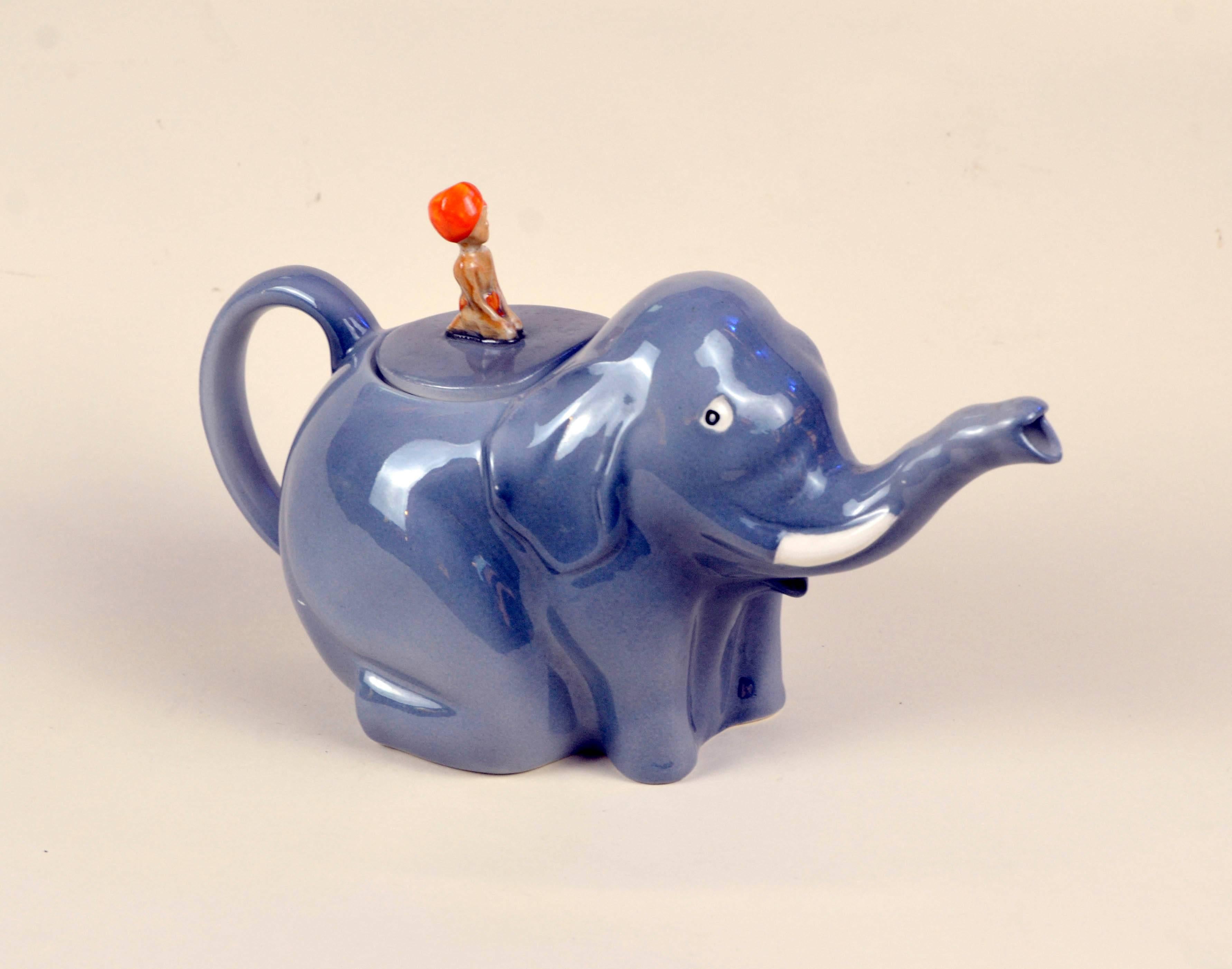 Rare Colclough China elephant teapot. It comes in the rare and popular 