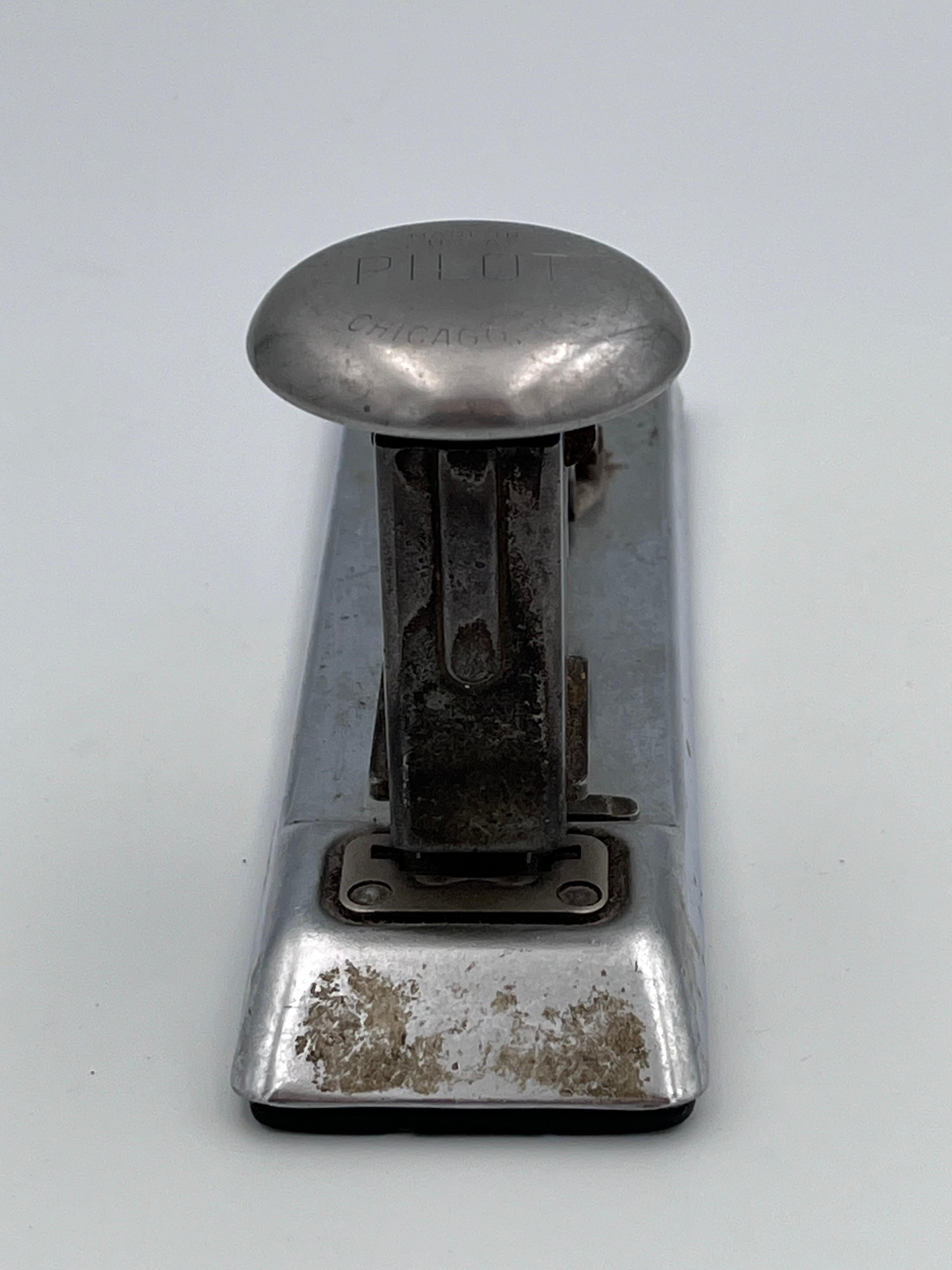 1938 Art Deco Streamline Ace Fastener Corp Pilot Hefter # 402 im Angebot 3