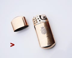1938 Baron A.W.C von Gyllenkrok's Gas Lighter solid Gilt 830 Silver / 57gr