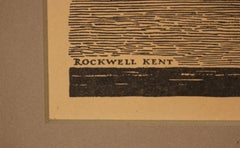 1938 "Books Make the Home" Print by Rockwell Kent