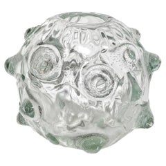 1938 Mugnoni Sculptural Murano Glass Vase by Ercole Barovier for Barovier & Toso