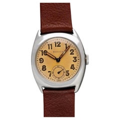 1938 Rolex Art Deco Vintage Mens Tonneau Ref. 3892 Montre - Chrome