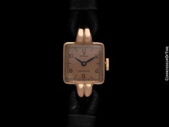 1938 Rolex Vintage Art Deco Ladies Dress Watch - 14K Rose Gold