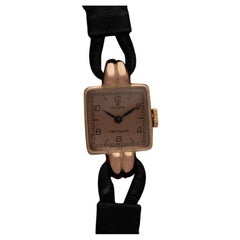 1938 Rolex Vintage Art Deco Ladies Dress Watch - 14K Rose Gold