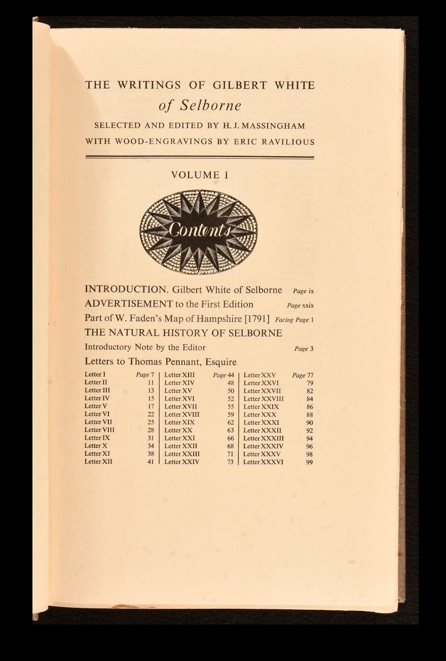 1938 The Writings of Gilbert White of Selborne (Les écrits de Gilbert White de Selborne) en vente 4