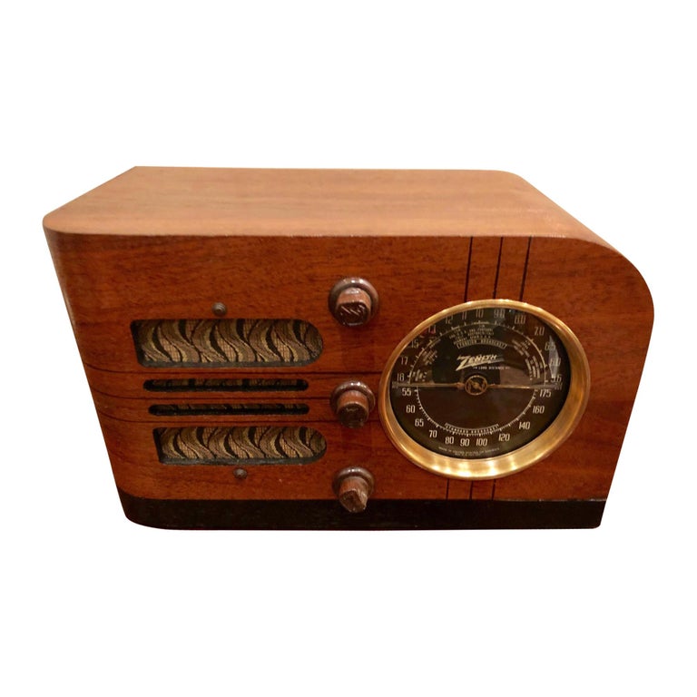 1938 Zenith Model 6D219 Table Top Tube Radio Bluetooth at 1stDibs