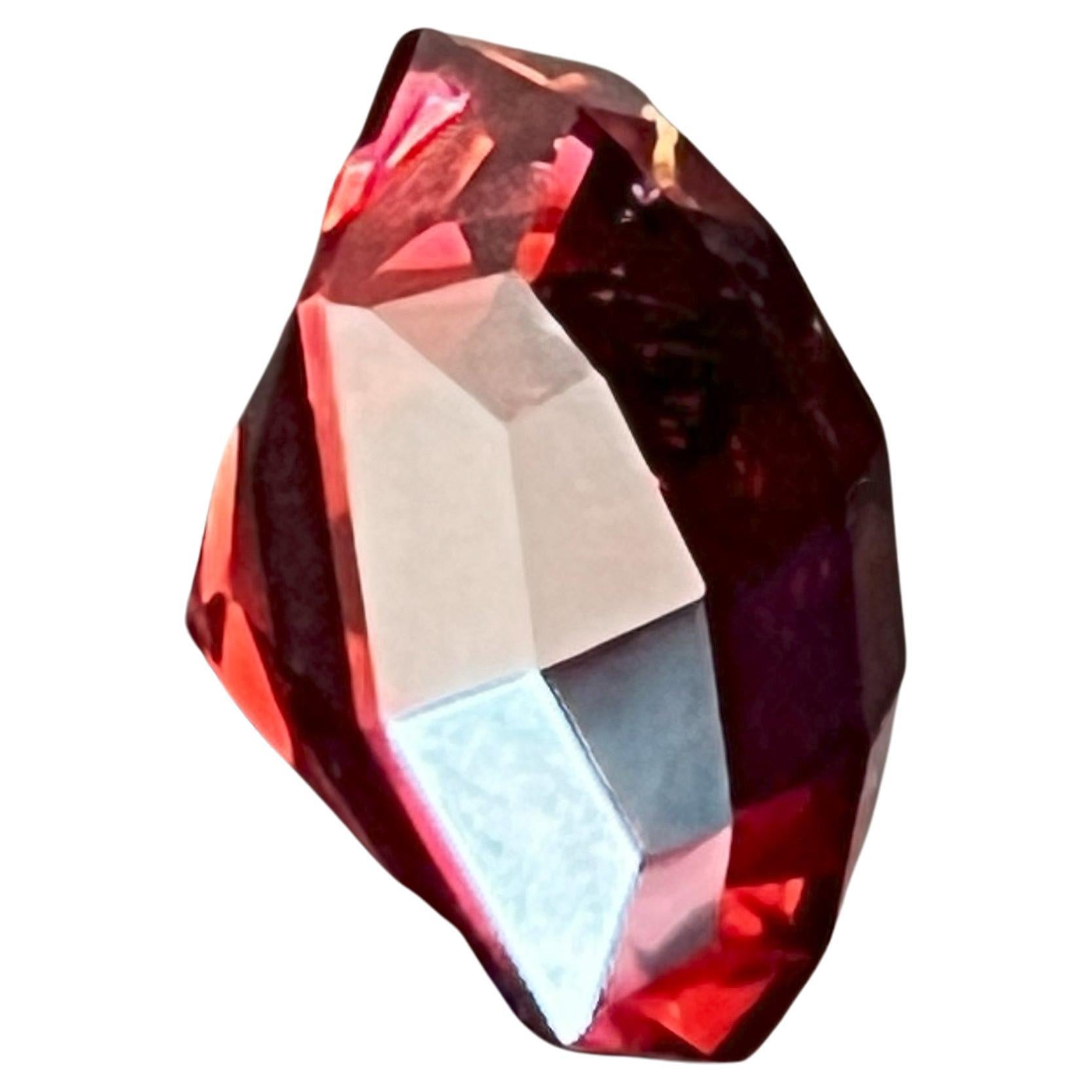19,38ct Natürlicher tiefroter runder Rubellit Loser Edelstein (Kunsthandwerker*in) im Angebot