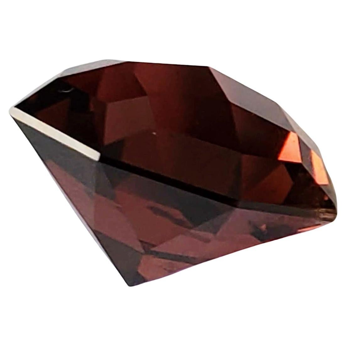 Artisan 19.38ct Natural Deep Red Round Rubellite Loose Gemstone For Sale