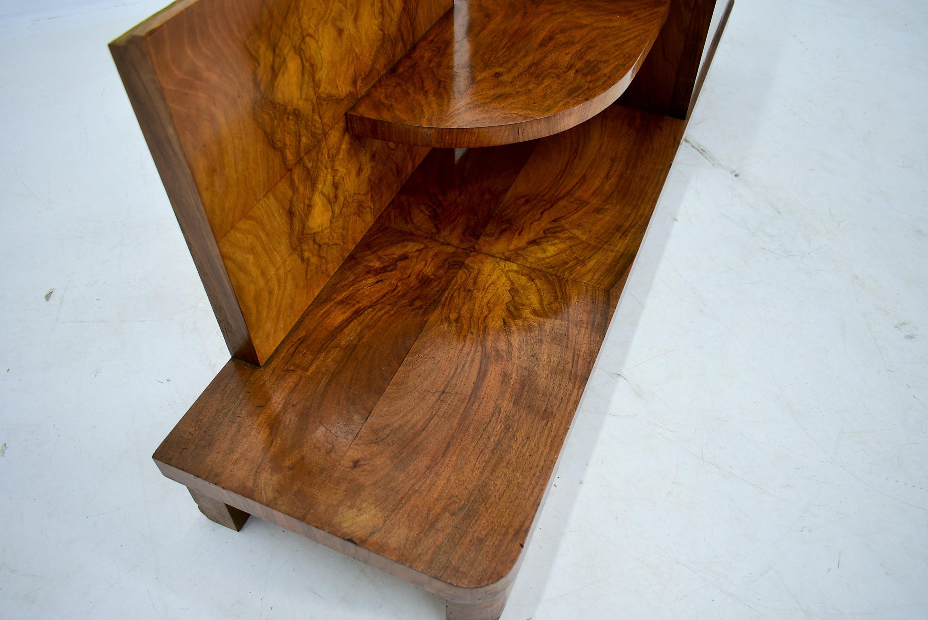 Mid-20th Century 1938s Art deco Cabinet in Walnut wood , Czechoslovakia