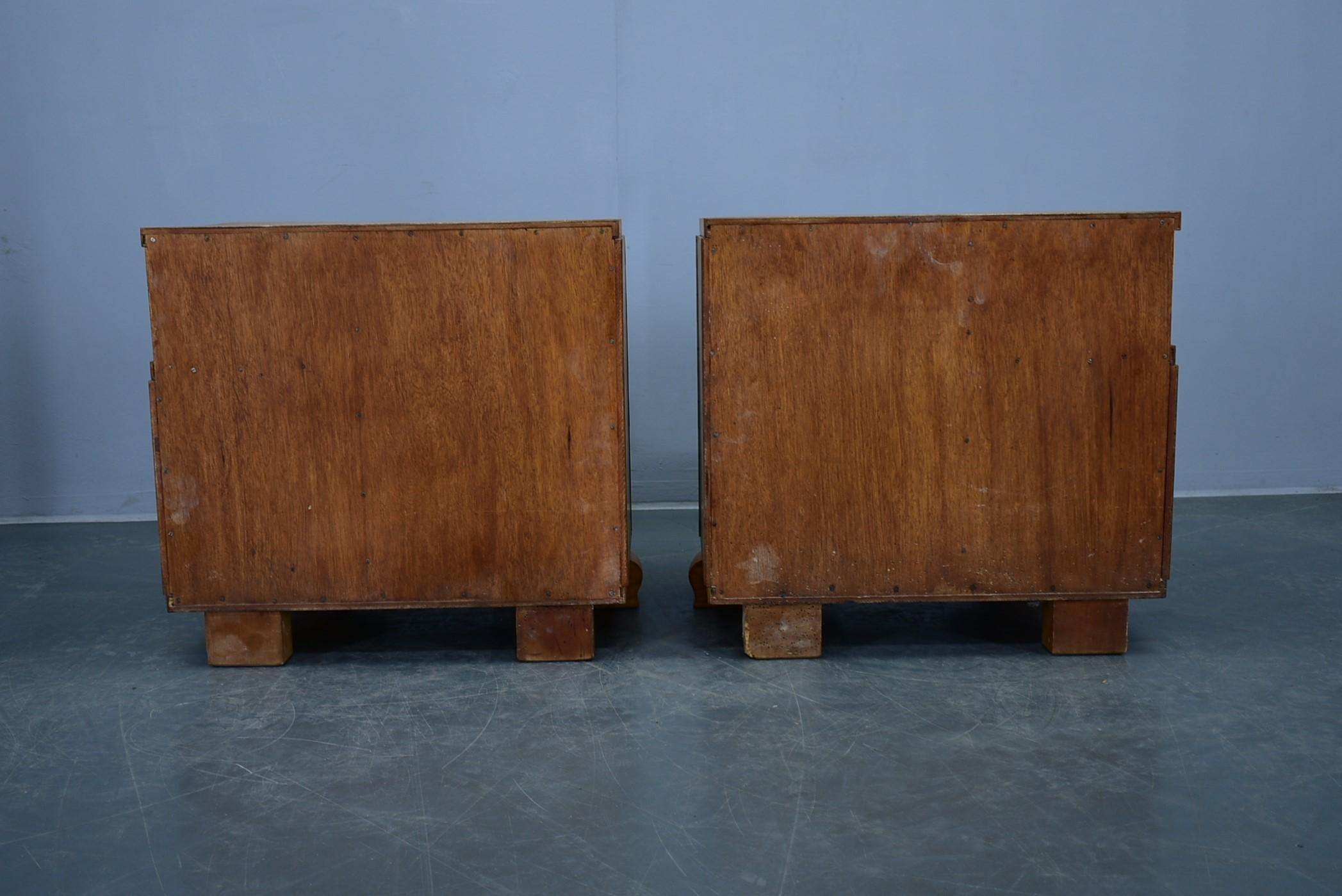 1938s Pair of Art Deco Bedside Tables, Czechoslovakia For Sale 13