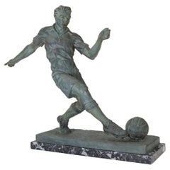 1938's World Cup Art Deco Sculpture by R. Tschudin