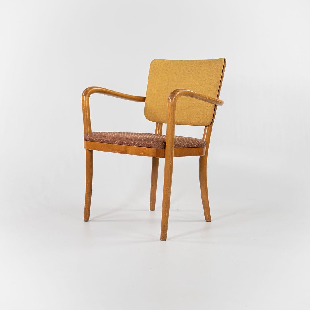 This is a very special chair. In 1939, Alvar Aalto was commissioned to create the Finnish pavilion for the World's Fair in New York. This chair was presented as part of his vision. The chair was produced by O.Y Wilhelm Schauman A.B Jyv√§skyl√§ of